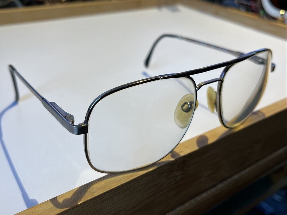 Vintage Altair Eyewear #220 Silver Aviator Eyeglasses 56-16-140 Frames Only